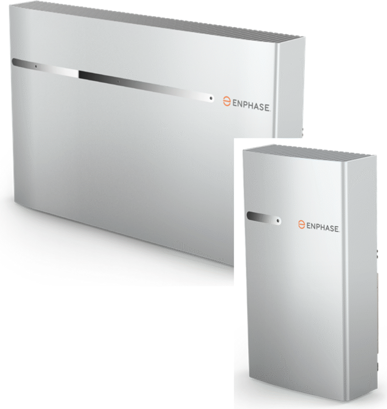 Plaatje van de 2 verschillende batterijen die Enphase heeft.3kW en 10kW.