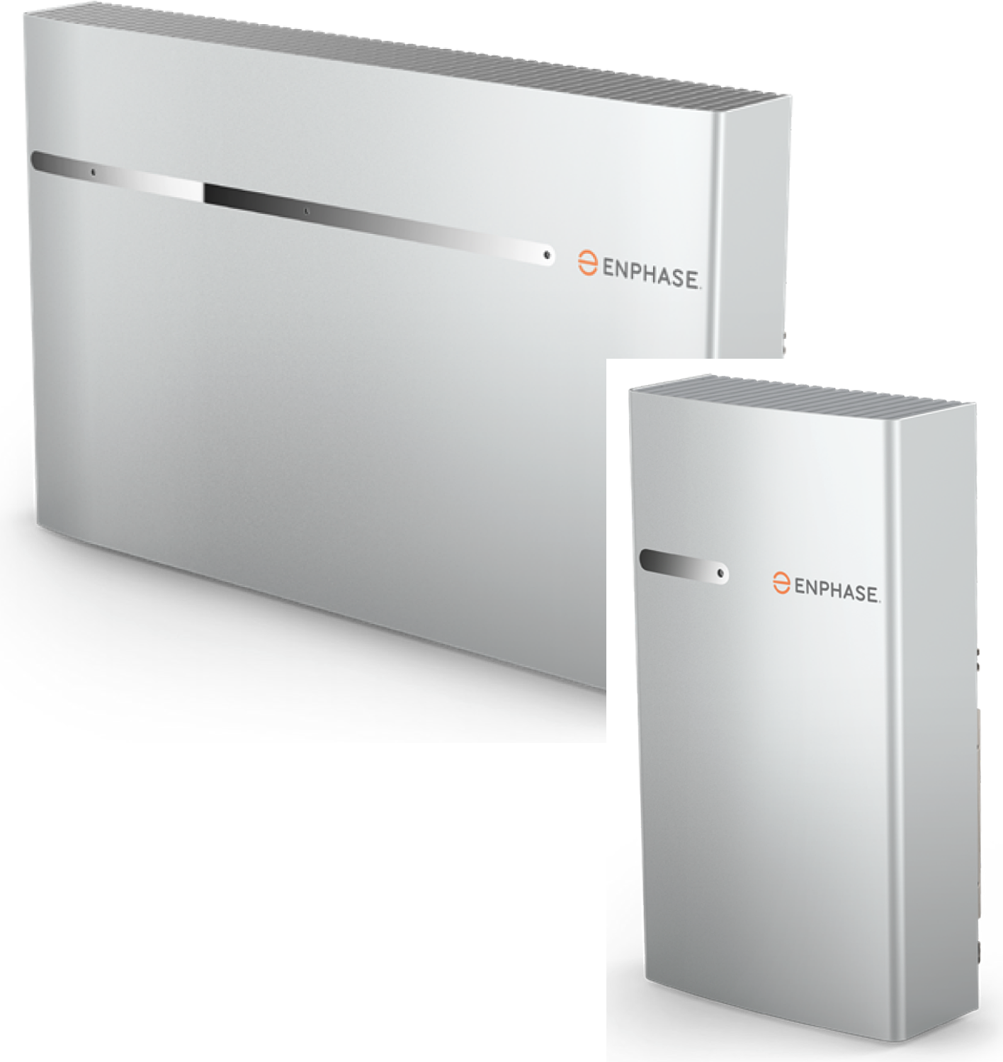 Plaatje van de 2 verschillende batterijen die Enphase heeft.3kW en 10kW.