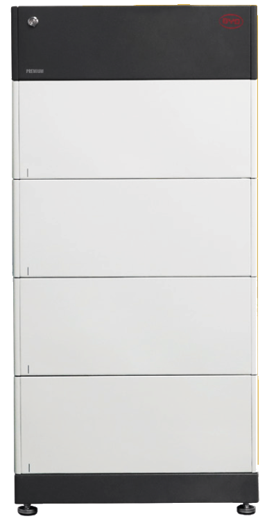 SMA modulaire batterij met bovenop het batterijmanagement systeem.